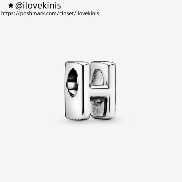 Pandora Letter H Alphabet Charm - Picture 1 of 6